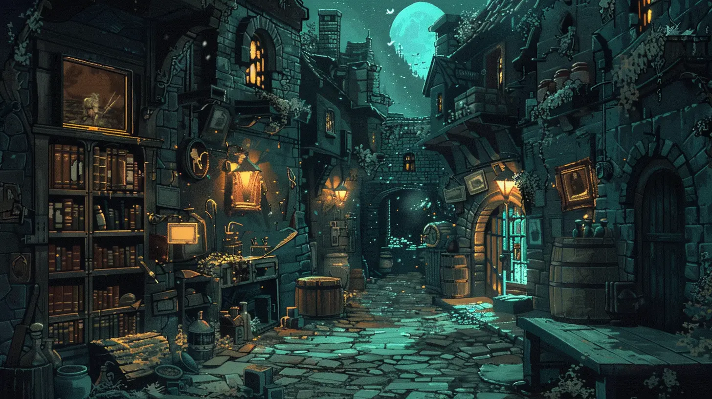 Exploring the Fantasy Worlds of Adventure Games